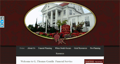 Desktop Screenshot of gentilefuneralservice.com